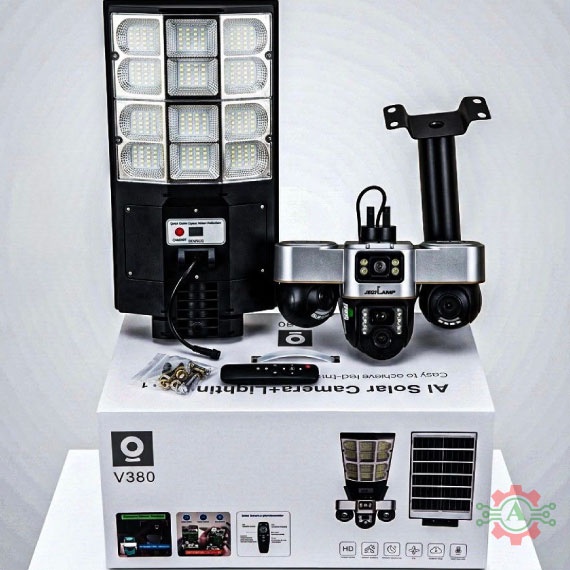 AI 4G Solar Security Camera – 2-in-1 1000W