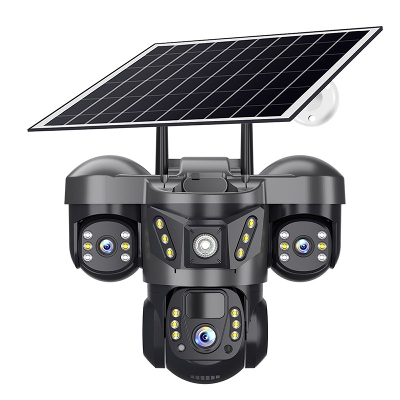 Triple-Lens Solar PTZ Cameras